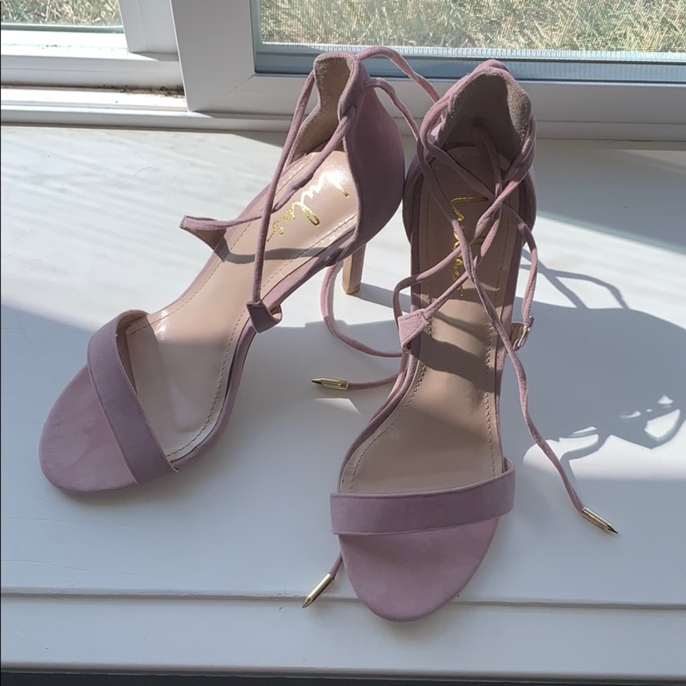 Lulus Lace up Heels